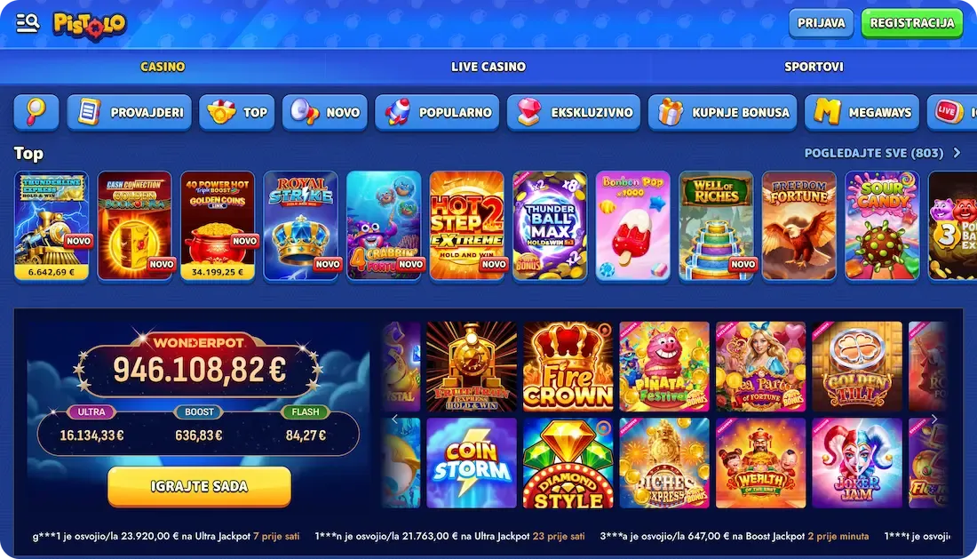 pistolo casino igre